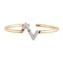 18K Louis Volt Upside Down Diamond Bracelet