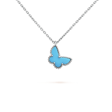 18K Van Cleef & Arpels Sweet Alhambra Blue Butterfly Necklace