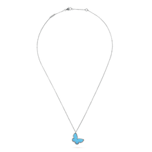 18K Sweet Alhambra Blue Butterfly Necklace