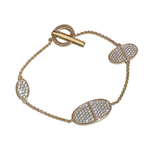 18K Hermes Chaine d'Ancre Verso Diamond Bracelet