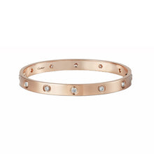 18K Rose Gold Cartier Ten Diamonds Love Bracelet