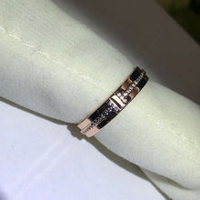 18K Rose Gold T Narrow Diamond Ring