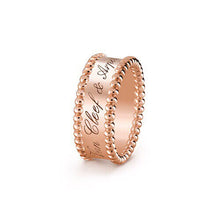 18K Rose Gold Perlée Signature Ring