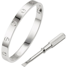 18K White Gold Love Bracelet