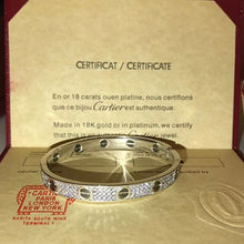 18K Love Diamond-Paved Ceramic Bracelet