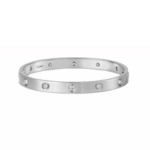 18K White Gold Cartier Ten Diamonds Love Bracelet