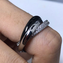 18K White Gold Ceramic Ring