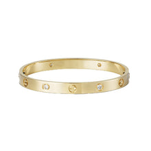 18K Yellow Gold Four Diamonds Love Bracelet