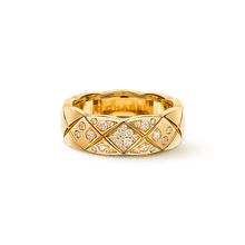 18K Yellow Gold Chanel Coco Crush Diamonds Ring