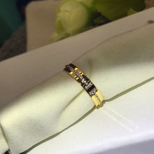 18K Yellow Gold T Narrow Diamond Ring
