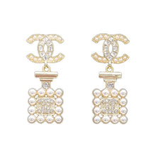 18k Chanel Pearl Shape CC Earrings