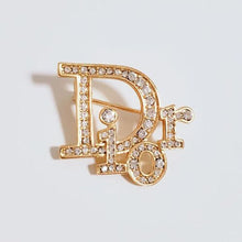 18k Gold Dior Rhinestone Vintage Earrings