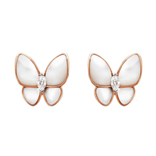 18k Van Cleef & Arpels Two Butterfly Earrings