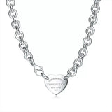 18K Return to Tiffany Heart Tag Chain Link Necklace