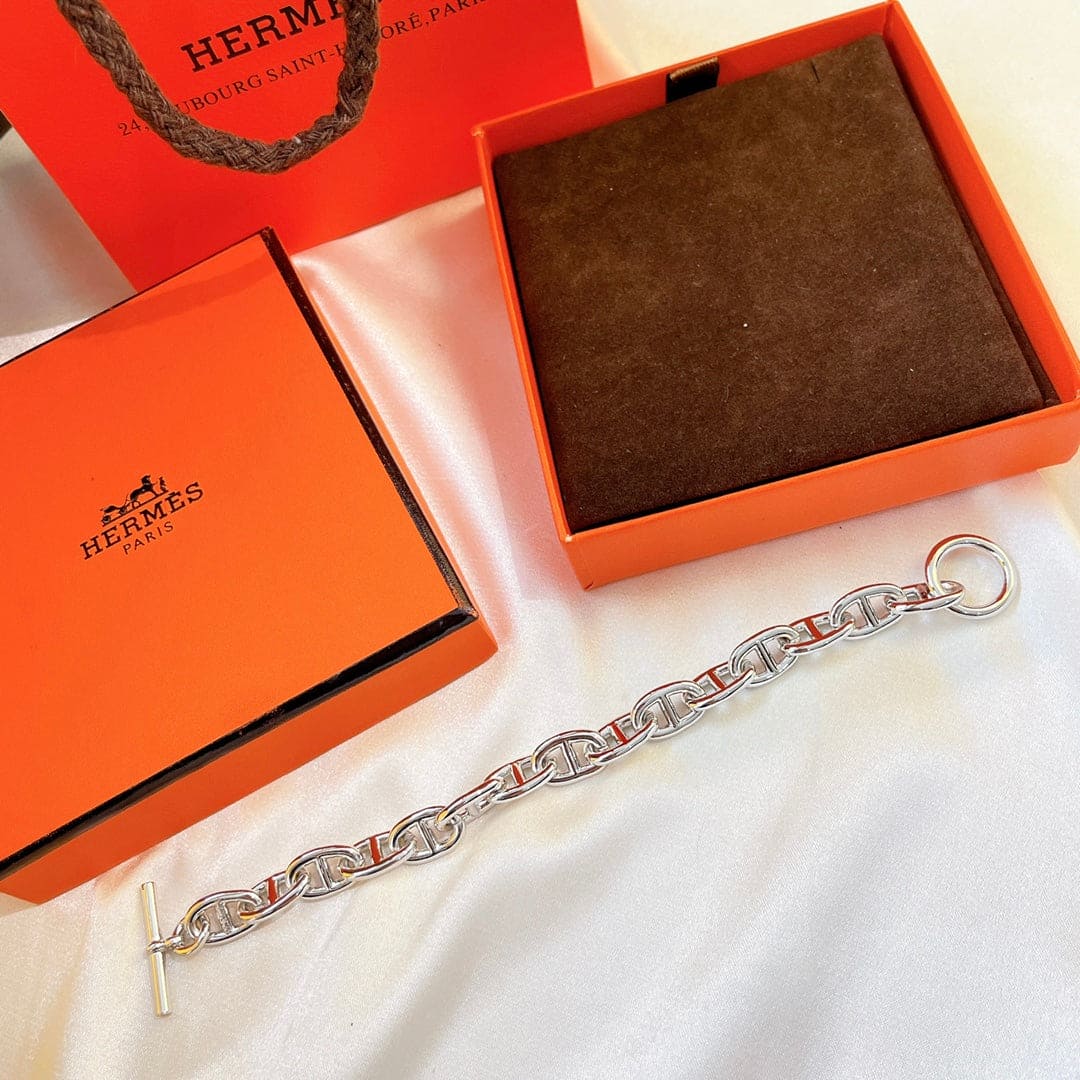 18K Cha?ne D'ancre Encha?n¨¦e H Bracelet