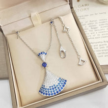 18K BV DIVAS' DREAM Blue Diamonds Necklace