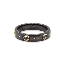 18K Gucci Icon Black Corundum Ring