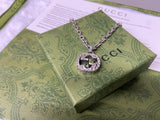 Double G Interlocking G Pendant Necklace