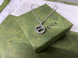 Double G Interlocking G Pendant Necklace
