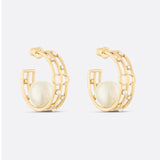 18K CD D-Backstage Pearl Earrings