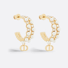 18K Petit CD Treasure Earrings