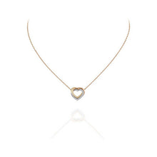 18K Trinity Heart Diamond Necklace