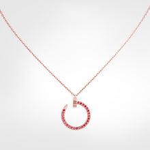 18K Cartier Juste Un Clou Pink Diamonds Necklace