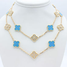 18K Van Cleef & Arpels Vintage Alhambra 20 Motifs Long Necklace