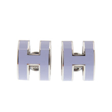18K Mini Pop H Purple Earrings