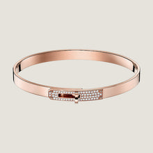 18K Kelly Small Model Diamond H Bracelet