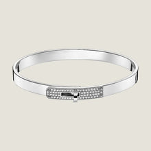 18K Kelly Small Model Diamond H Bracelet