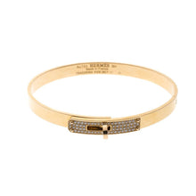 18K Kelly Small Model Diamond H Bracelet