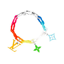 18K Louis Rainbow Ceramic Chain Bracelet