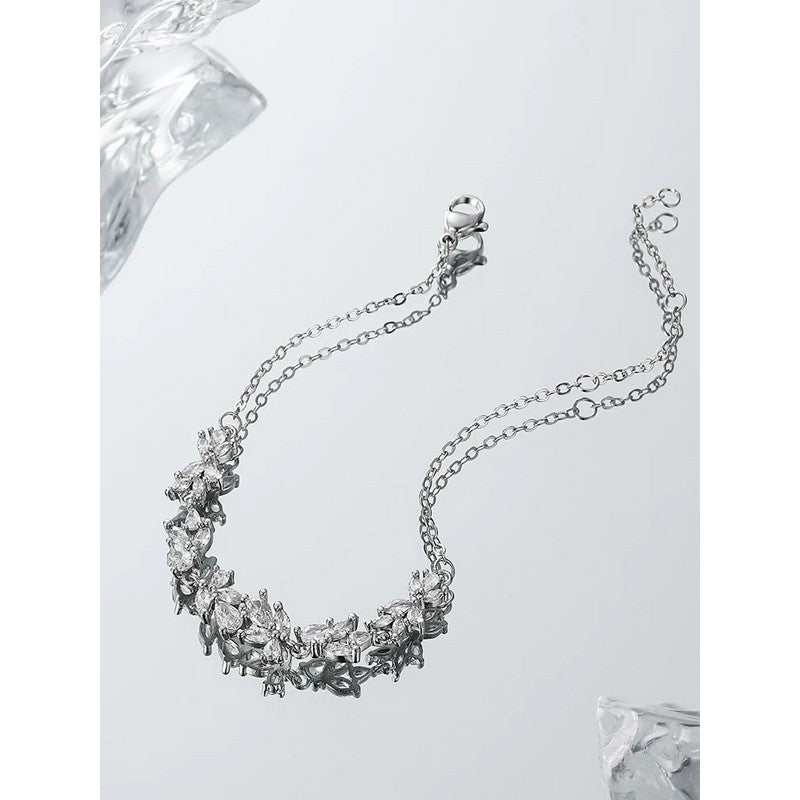 18K Crystal Chain Bracelet