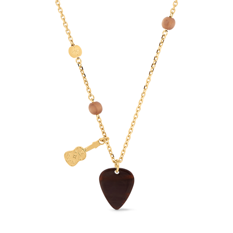 18K Louis Picks Pendant Necklace