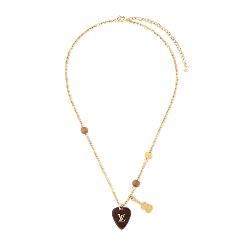 18K Louis Picks Pendant Necklace