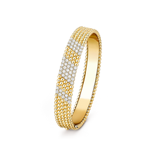 18K Perlée 5 Rows Diamond Bracelet