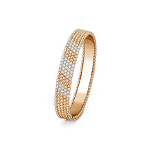 18K Perlée 5 Rows Diamond Bracelet