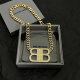 18K BB Chain Diamond Necklace