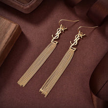 18K Sanit Monogram Tassels Earrings