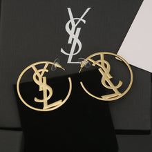 18K Sanit Monogram Earrings