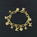 18K Louis Blossom Gold Chain Bracelet