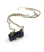 18K CC Black Bag Pendant Necklace