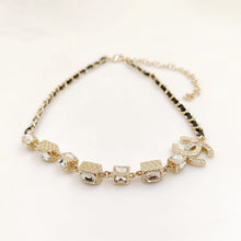 18K CHANEL CC Square Crystal Choker Necklace