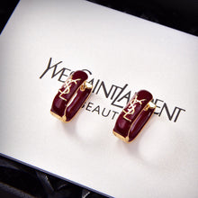18K YSL Red Earrings