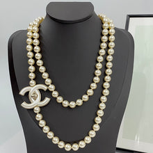 18K CC Pearl Chain Necklace