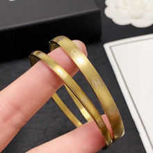 18K CC Yellow Gold Bracelet