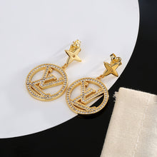 18K Louis Star Pendant Earrings