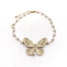 18K Dior Butterfly Pearls Bracelet