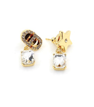 18K CD Star Crystals Earrings